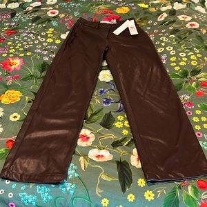 Brand new faux leather pants!